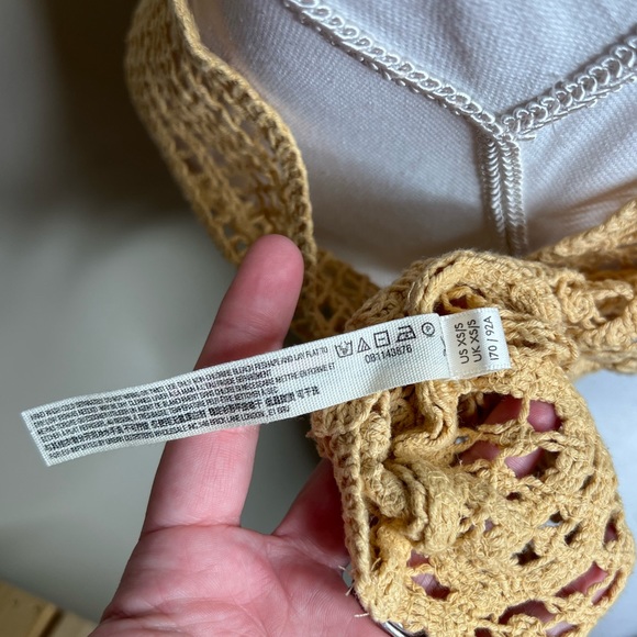 Free People Crochet Crop Top Size XS/S - Picture 7 of 10